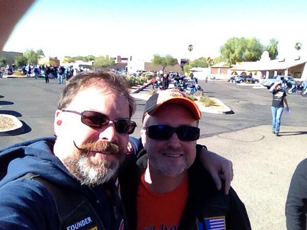 chrismatthieu's tweet photo. The @knightsonbikes are riding in a pet rescue charity ride! http://t.co/tc4mzAW80K