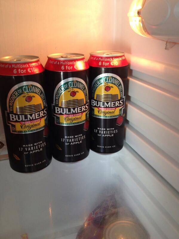 BulmersIreland's tweet photo. Let's try that again ;).... RT if this looks like your fridge!  (thanks Mark Dineen for the pic) #nowthatsagoodfridge http://t.co/PJl8vwTUq2