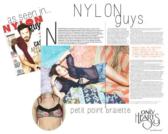 OnlyHeartsRoma's tweet photo. il nostro petit point bralette è su @NYLONGuysMag di Novembre! http://t.co/BuEurnZJC6