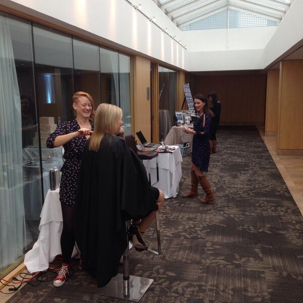 VicWeddingWalk's tweet photo. It's not necessary with so many beautiful people, but a little extra prep never hurts! #vww2013 http://t.co/HiyuIUF2Lx