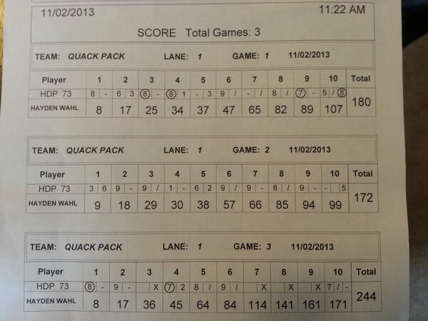 Had a slow start but had a BIG finish!  NEW career high game!