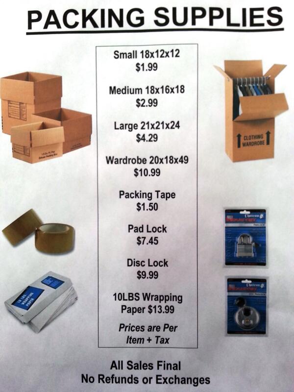 StockadeStorage's tweet image. We Sell a Variety of Packing Supplies
