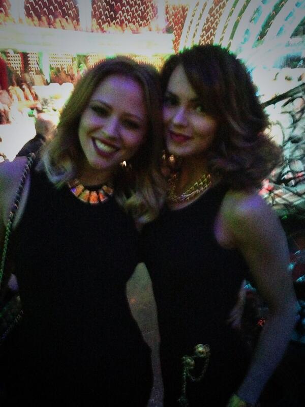 bbcstrictly's tweet photo. Look who we just spotted! The very glamorous @KimberleyJWalsh and @ktointon are back for Halloween! #scd http://t.co/gxylskFW9B