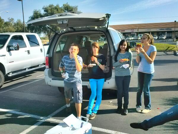 Tailgating. Pizza time at 2013 Youth Convention. #NCNLIMITLESS