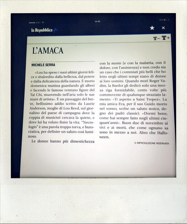 "Buon due di novembre ai vivi e ai morti"