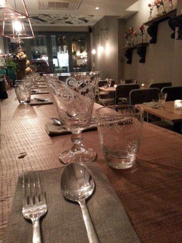 Especially our glassware. Lots of requests for stockists details . . . #restaurantsecrets