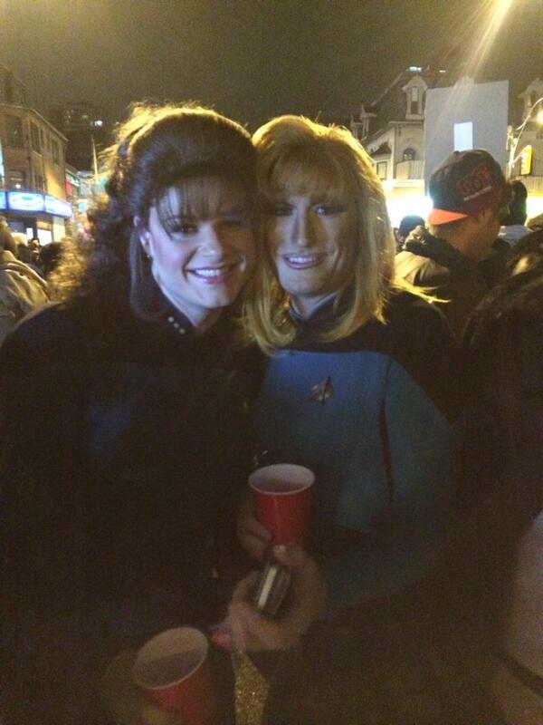 Teddeh's tweet image. @Marina_Sirtis omg my friend Marc did an awesome job :) I hope you enjoy happy belated hallowe'en Marina!