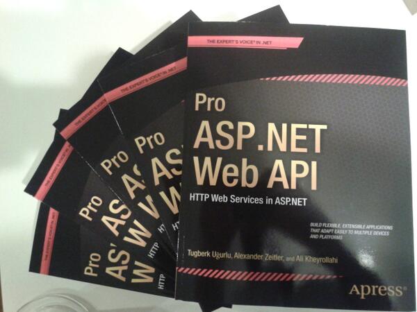 tourismgeek's tweet image. bunch of books :) #aspnetwebapi @ProAspNetWebApi