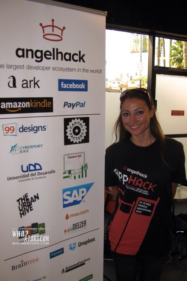 <a href="/AngelHack/">AngelHack</a> #AngelHackLA Dianna Bradford, executive trainee, WHOmentors.com, Inc. This is her first hackathon