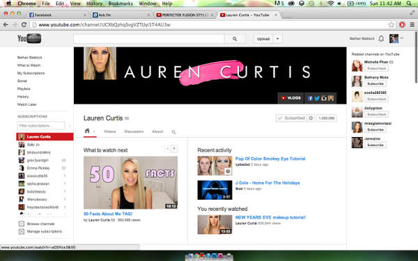 bethanbaldock's tweet photo. @laurenbeautyy !!! you hit 1 million http://t.co/qBhuipEUfQ