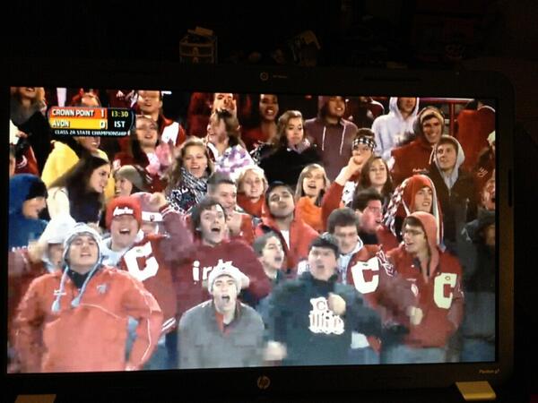 A_TriFectaa's tweet image. Me and @mikeyp0923 made the student section and we were talking so much shit to Avon
