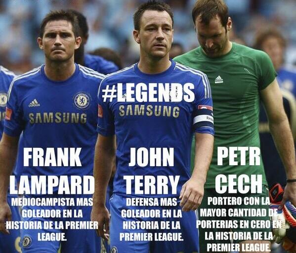 Rizaralde's tweet photo. Curiosidades del Chelsea: http://t.co/zTEqGZhvVC