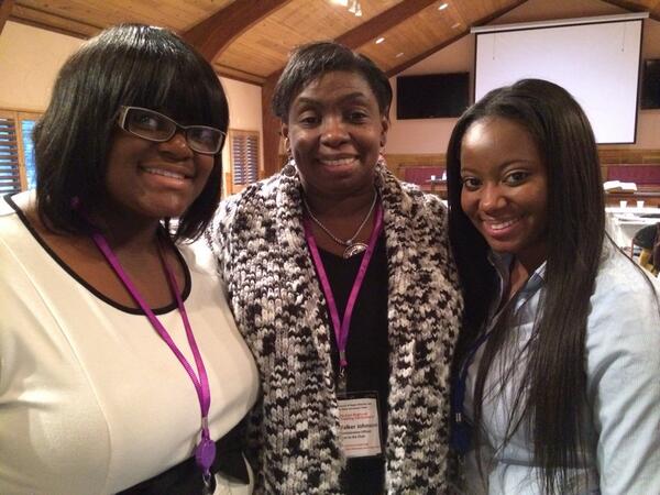 ncnwne's tweet photo. Two members of the Collegiate section with Rev. Alyce Walker-Johnson, a guest speakers for the evening. http://t.co/uPVdhOCbKB