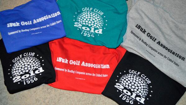 isukgolf's tweet photo. iSUK and 2OLD merge!  New shirts are available, lets know if you are interested.  They make great paint shirts! http://t.co/mDKN9z4FJ2