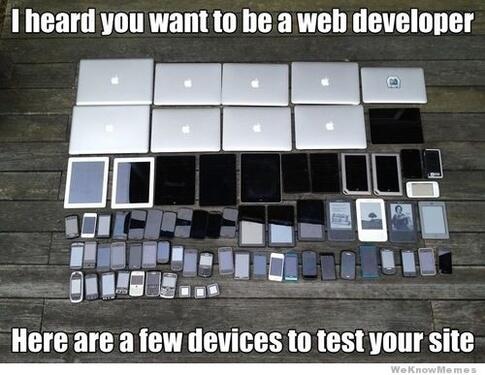 devatory's tweet image. Its not easy being a web developer :)