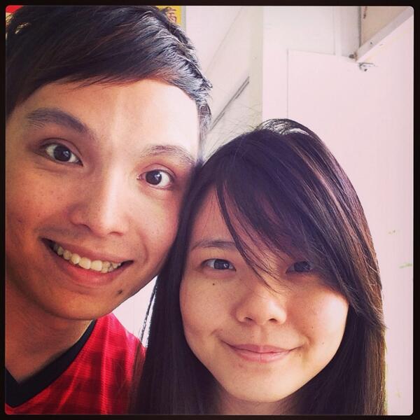 Gracceeyy's tweet photo. That's us after our hair cut (: first time trying @bobtham stylist. http://t.co/SAD1rzwLIk