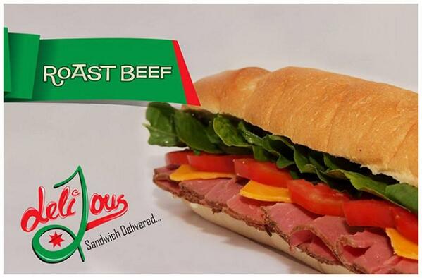 Delijous's tweet photo. Our Roast Beef #Sandwich is a perfect reason to take a #lunch break. http://t.co/xD9M17ts0B