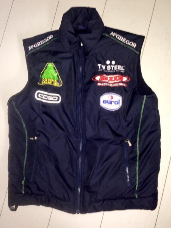TimCoronel's tweet image. Retweet en win m'n @McGregorFashion DAKAR bodywarmer 👍😜 het wordt tenslotte kouder !!!