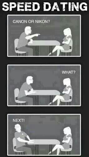 Speed Dating Canon lub Nikon