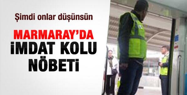 ensonhaber's tweet photo. Marmaray'da imdat kolu nöbeti 
http://t.co/GFODq466iz http://t.co/PQWr9LSZ23