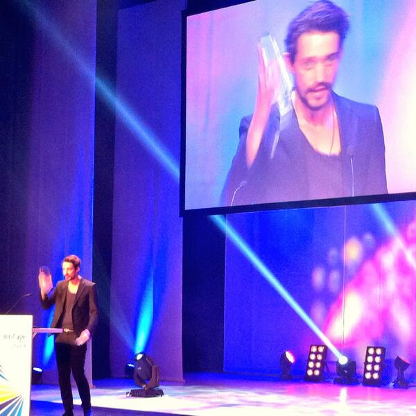 Filminstitutet's tweet image. Adam Lundgren tog emot pris för Känn ingen sorg på Nordische Filmtages stora galatillställning igår i Lübeck