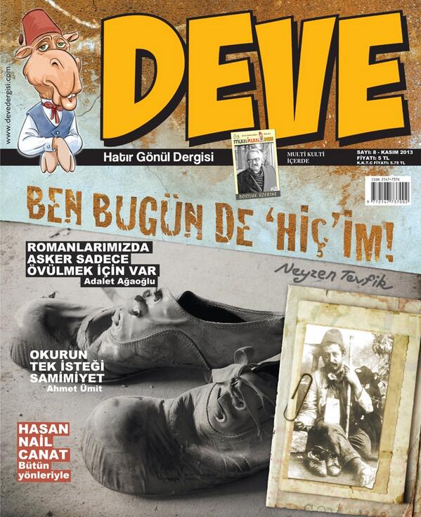 devedergisi's tweet photo. "ben bugün de 'hiç'im" - neyzen tevfik

DEVE kasım sayısı dolu dolu... http://t.co/tdFgouSjod