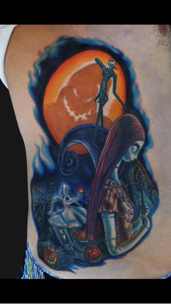 DailyTattooPics's tweet photo. Nightmare Before Christmas tattoos are always great http://t.co/a79ezTRD3i