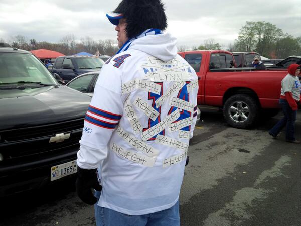 darrenrovell's tweet photo. And the Bills QB jersey starts http://t.co/XapMGQVfDb (via @JonMaurer1)
