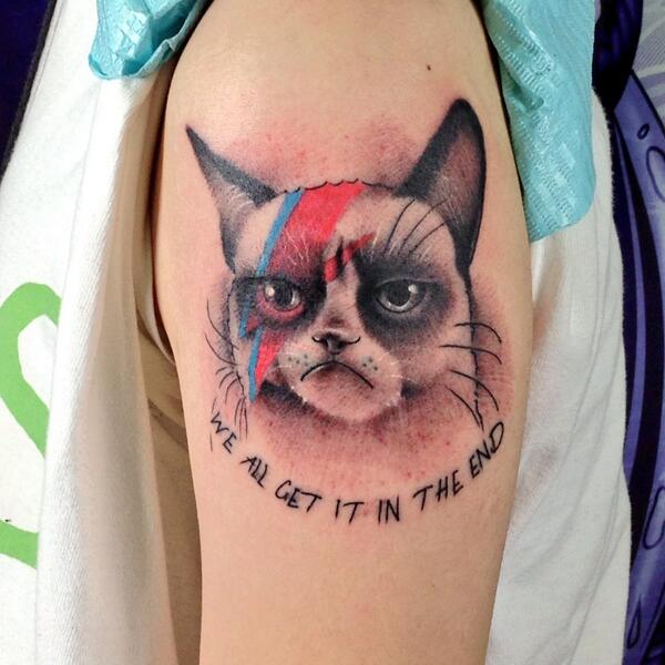 hartattoo's tweet photo. #tattoo #cats today Tom' s work. http://t.co/HlhI2tQz3A