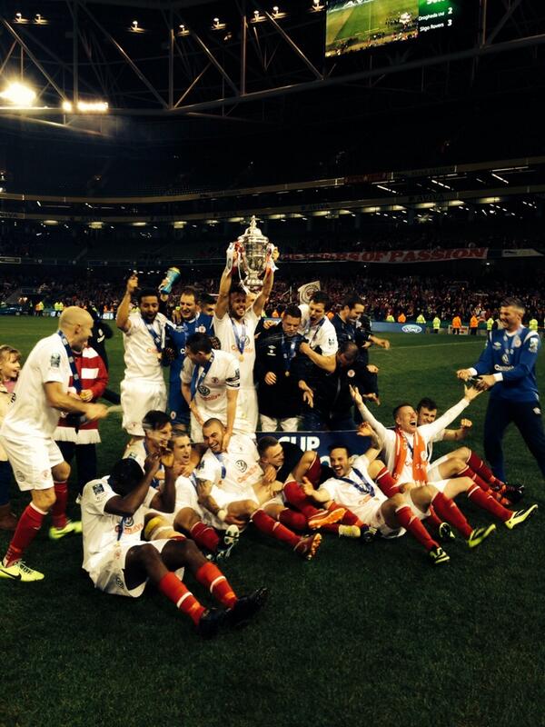 sligorovers's tweet photo. The FAI Cup is back in Rovers hands. #ArisetotheAviva http://t.co/DvVIp84zFs