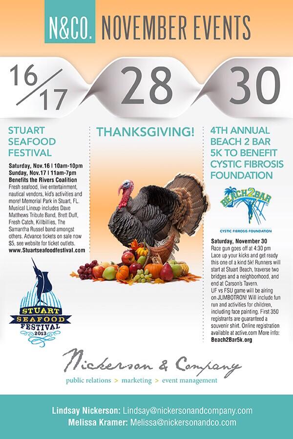 SailfishRegatta's tweet image. Come join us for many fun thanksgiving events including the seafood festival &amp;amp; beach 2 bar 5k run! Info below!😊