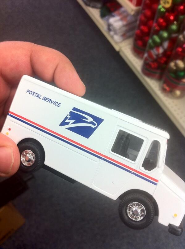 postal service kid's toy truck
