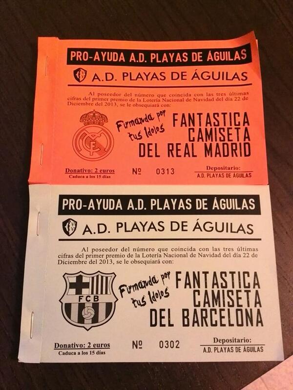 Consigue ya tu papeleta para tener en tus manos la verdadera camiseta del real madrid o del barcelona firmada