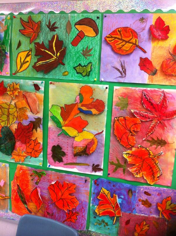 Use small pieces of sponge to make some images three dimensional. A good project to teach composition.