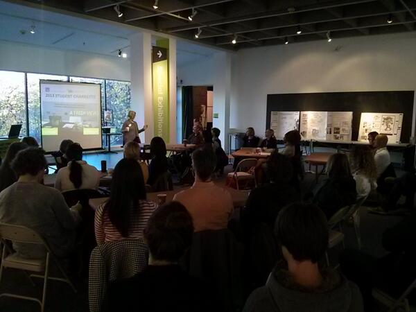 museumofvan's tweet image. Brenda Snaith kicking off the first #DesignSunday on #yvr hot design topic of laneway homes: