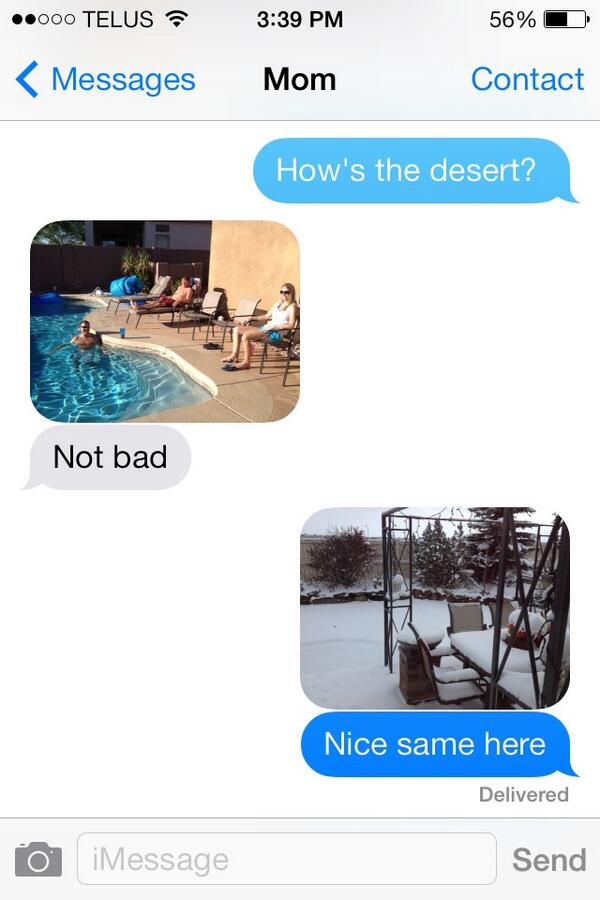 stevenscheidt's tweet photo. When your parents are in Phoenix and I'm at home.. #NoMercy http://t.co/l8fKSicKu8
