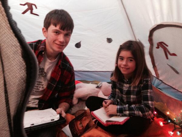 kavanagh_anne's tweet photo. A star is born! #Connor Smith directs cuz Daphne in #NYU film! http://t.co/ECQqtfOYrn