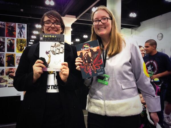 heykristopher's tweet image. My books were their LAST purchases of the day! #FatherRobot #TheThirtySix @215Ink