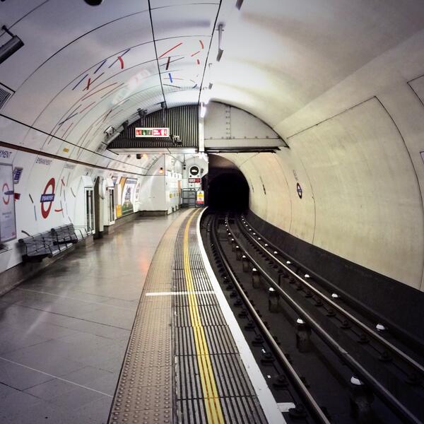 London Underground at midnight