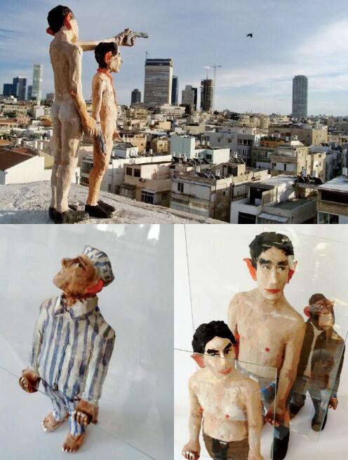 Tři patra věže centra současného umění DOX obsadily stovky hliněných sošek německého autora Volkera Märze.