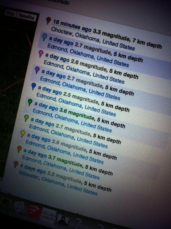 corysams's tweet photo. Yikes! Enough quakes already! The 3.7 yesterday woke us up. http://t.co/aO23FnTNBl