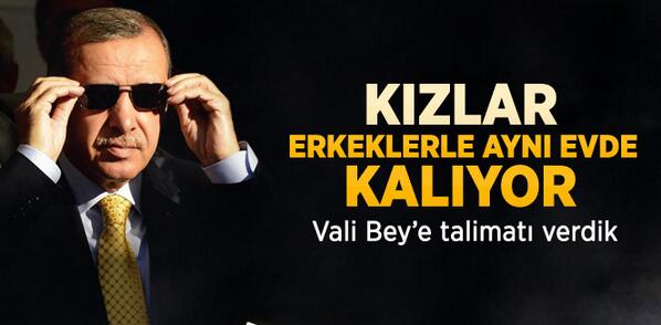 Başbakan Erdoğan: "Kız Öğrenci İle Erkek Öğrenci Aynı Evde Kalıyor"  bit.ly/1dH4fqz