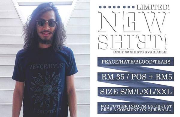 Ralatan's tweet photo. Releasing our new shirt. Baju hensem harga hensem! Keep support local brand. #Lokalah http://t.co/yd2b7SBtyC