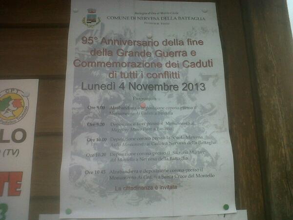 L'Amministrazione leghista di Nervesa della Battaglia NON ha celebrato oggi l'Unita' d'Italia, ma uno spot politico