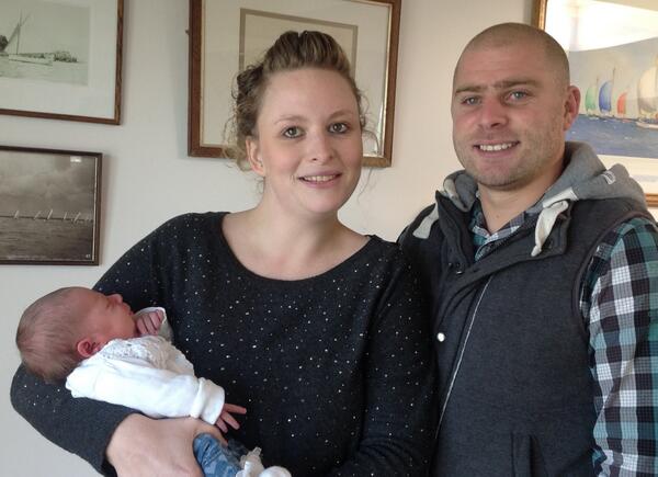 SeaViewYC's tweet photo. Charlotte &amp; Ricky brought 10 day old Maisie in to the Club meet the staff. http://t.co/NnBl4P7Z3F