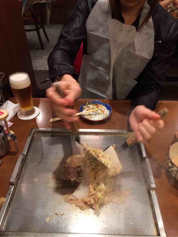 Eoheoh Mssp على تويتر 帰る方向が一緒だったからきっくんとお好み焼き もんじゃ食べてきた 美味である Http T Co Hbiolpbm3z