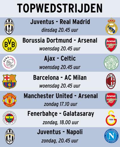 VI_nl's tweet photo. Een greep uit het voetbalmenu voor komende week. Dat wordt smullen! http://t.co/40fOVmlw1p