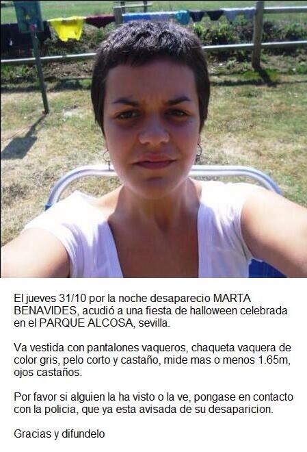 SrRancio's tweet photo. Ha desaparecido esta chica en Sevilla. #RT para difusión por favor!! http://t.co/VKol3ItqNz