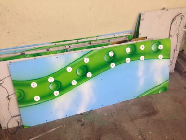 TopSpinJay's tweet image. Third last scenery panel to re-wire at Martin's Fantasy Island. #nearingtheend #twoleft