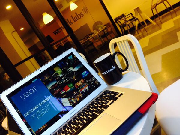 MoktarLarbi's tweet photo. I work, you work, we work hard !! My first day at @WeWorkLabs SOMA #UBQT avec @florianmascaro http://t.co/Uyv0AENkiR